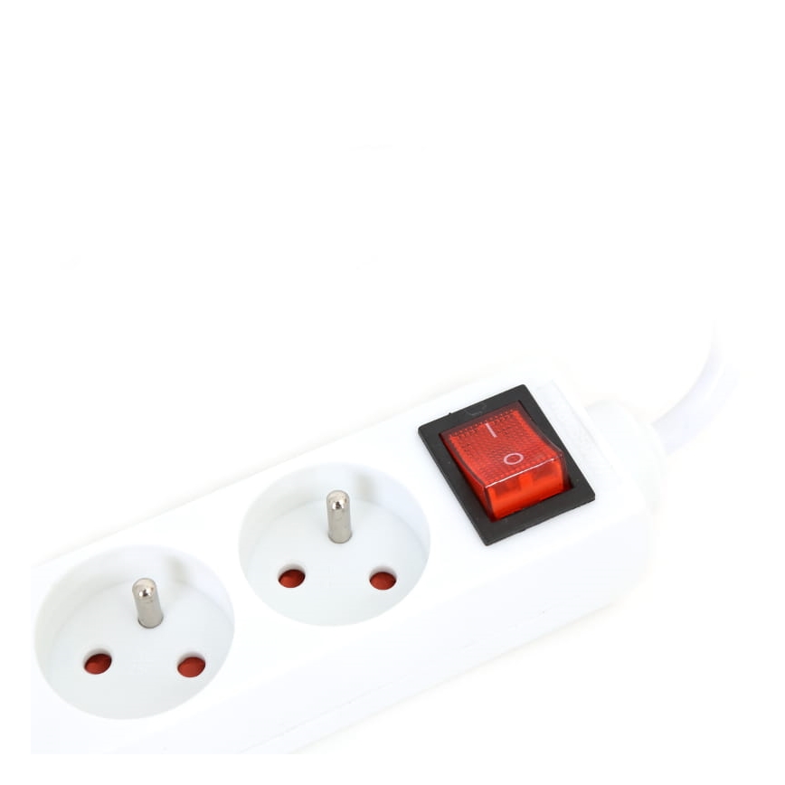 Extensión con interruptor 5Z Type E 5m blanco