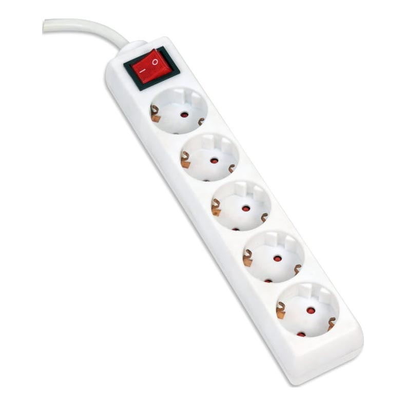 Extensión con interruptor 5Z Type F 5m blanco