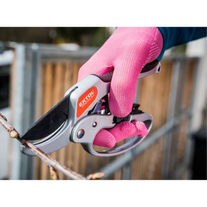 Extol - Guantes de trabajo talla 7" rosa