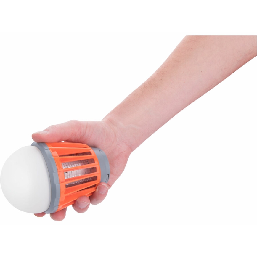 Extol - Lámpara portátil con trampa para insectos LED/3W/2000 mAh/3,7V IPX6
