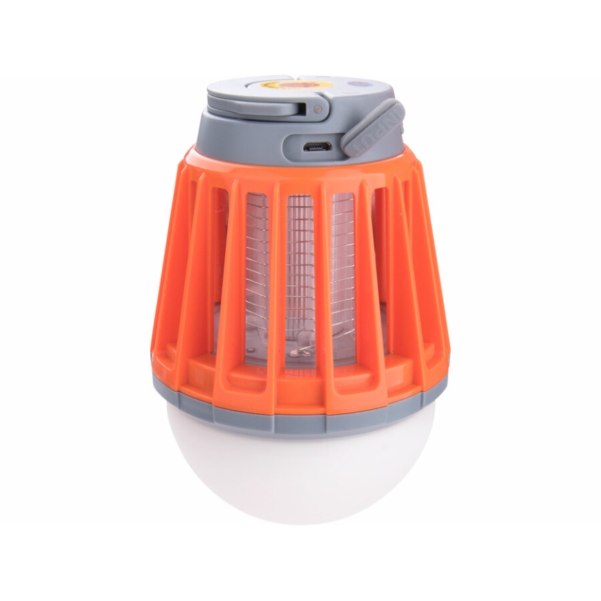 Extol - Lámpara portátil con trampa para insectos LED/3W/2000 mAh/3,7V IPX6