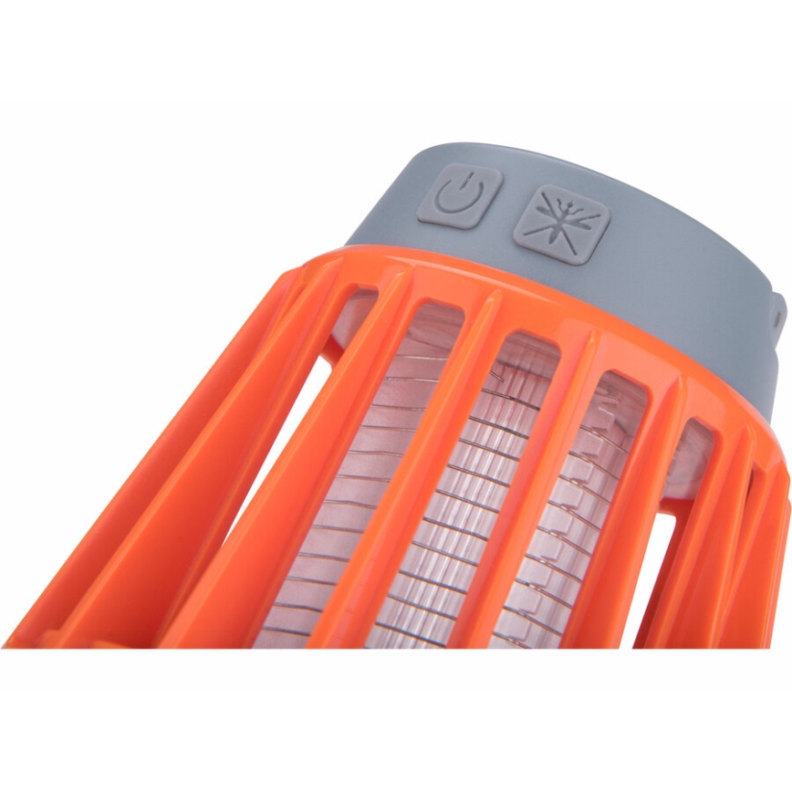Extol - Lámpara portátil con trampa para insectos LED/3W/2000 mAh/3,7V IPX6