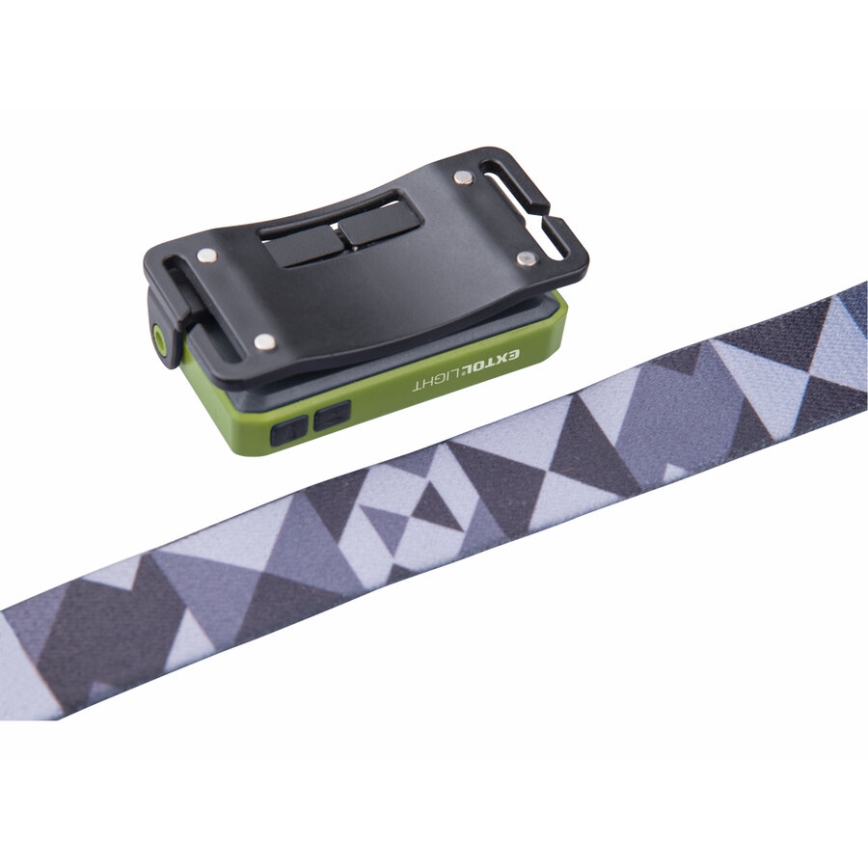 Extol - Linterna frontal LED recargable LED/500 mAh/3,7 V IPX4