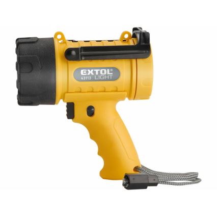 Extol - Linterna LED LED/5W/4xAA IP67 amarillo/negro