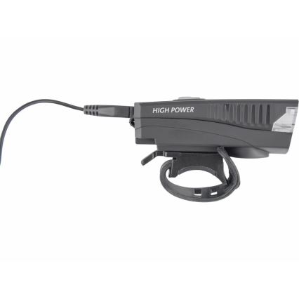 Extol - Linterna LED recargable con bocina para bicicleta LED/5W/1200 mAh/3,7V IPX4