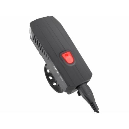 Extol - Linterna LED recargable con bocina para bicicleta LED/5W/1200 mAh/3,7V IPX4