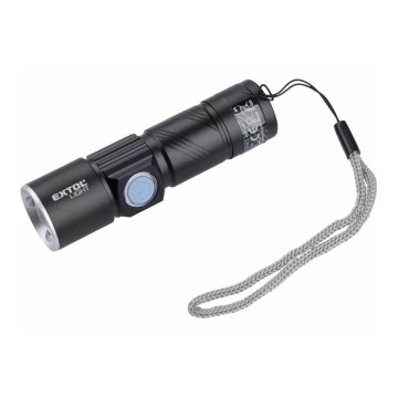 Extol - Linterna LED recargable LED/3W/450 mAh/3,7V negro