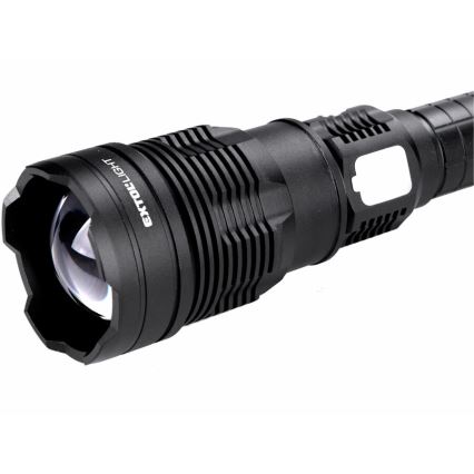 Extol - Linterna LED recargable y regulable con power bank LED/60W/10000 mAh 8000 lm IPX4 negro
