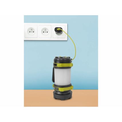 Extol - Linterna LED regulable con power bank LED/2600 mAh/3,7V IPX4