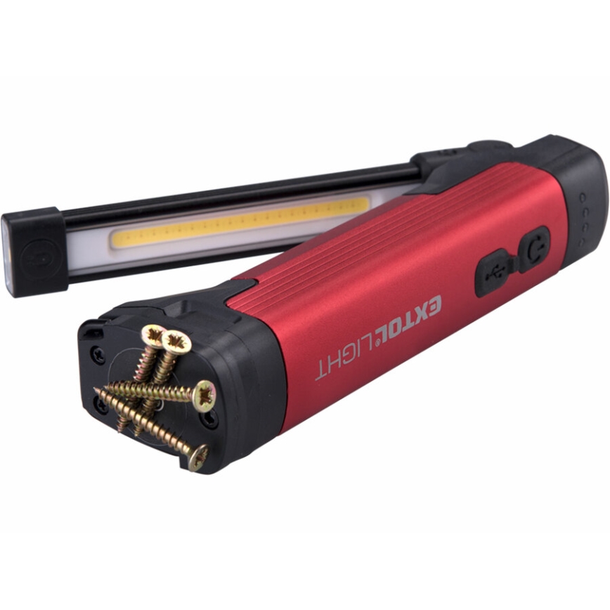 Extol - Luz de trabajo LED recargable y regulable LED/3,7 V 2600 mAh IPX4