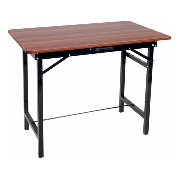 Extol - Mesa de trabajo plegable 100x60 cm de color marrón/negro