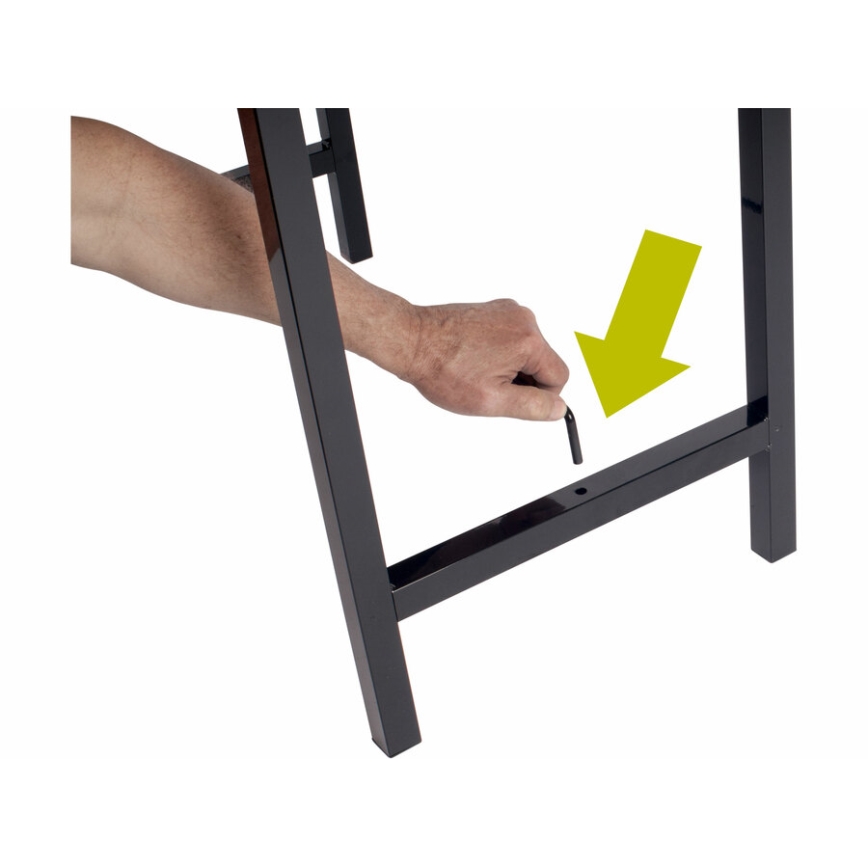 Extol - Mesa de trabajo plegable 100x60 cm de color marrón/negro