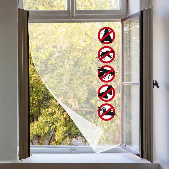 Extol - Mosquitera para ventanas contra insectos 150x180 cm