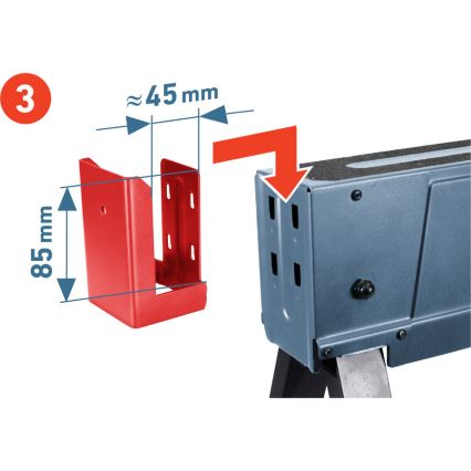 Extol Premium - Caballete de obra plegable