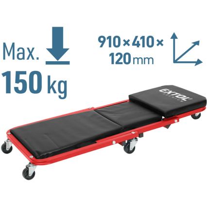 Extol Premium - Camilla/silla rodante 2 en 1 para montaje