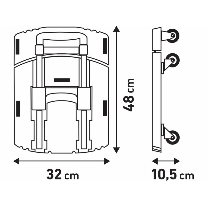 Extol Premium - Carro plegable