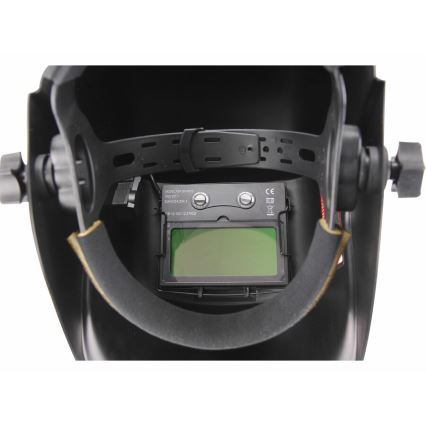 Extol Premium - Casco de soldador con oscurecimiento automático negro