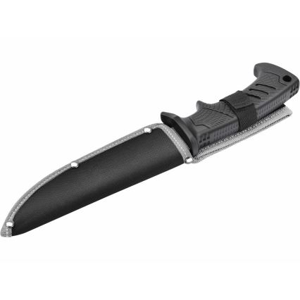 Extol Premium - Cuchillo de caza negro/acero inoxidable 14,5 cm