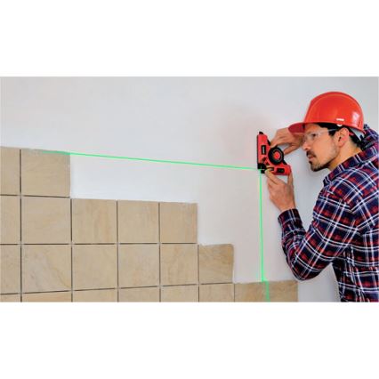 Extol Premium - Escuadra láser de 90° con módulo de succión eléctrico 5V/1000 mAh