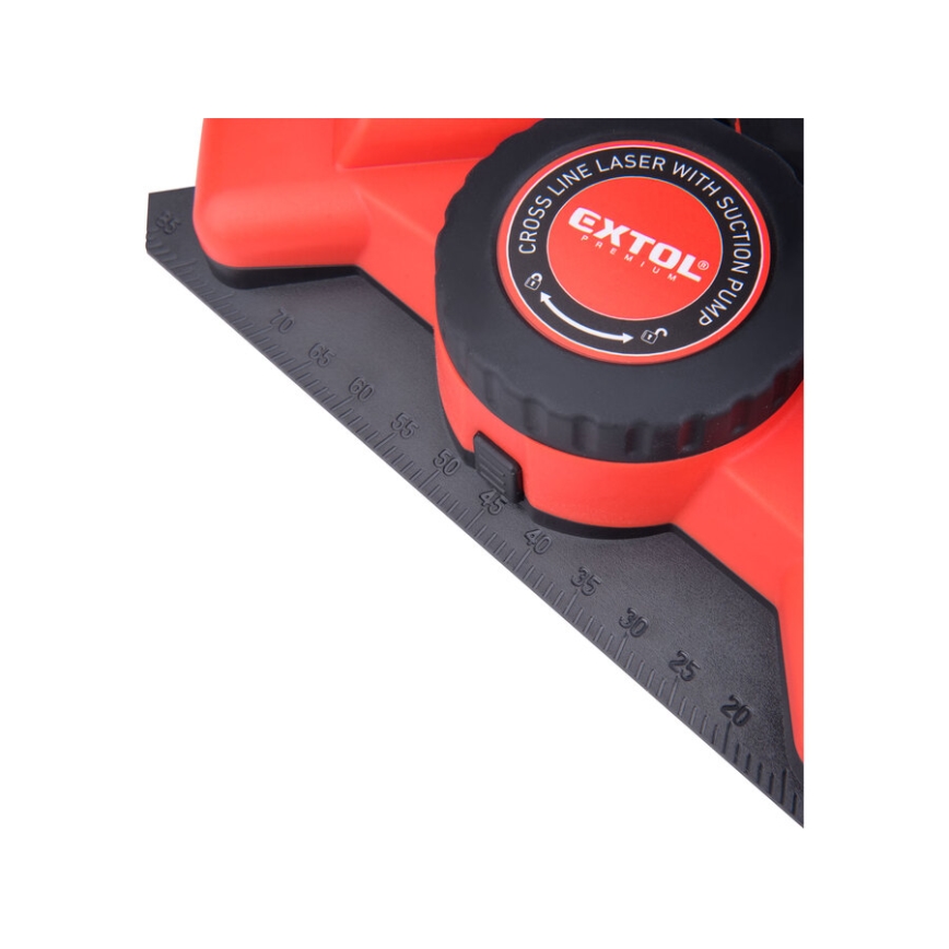 Extol Premium - Escuadra láser de 90° con módulo de succión eléctrico 5V/1000 mAh