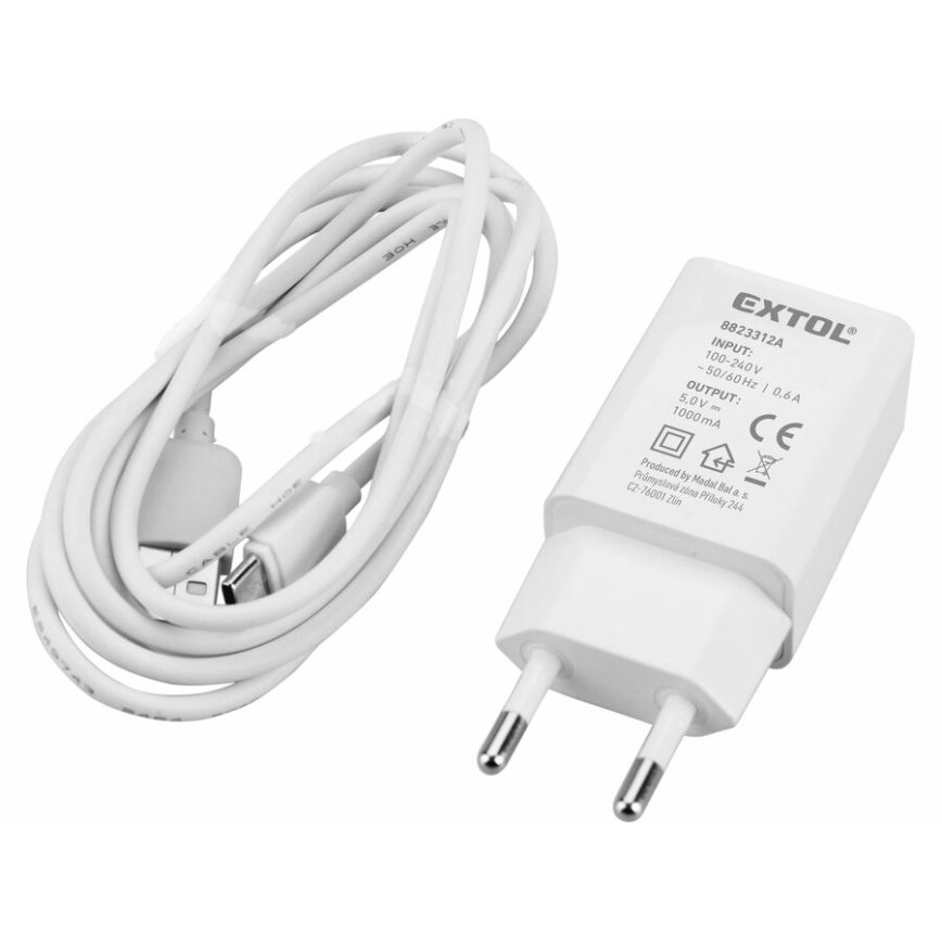Extol Premium - Láser de líneas en cruz autonivelante 5V/5200 mAh IP54