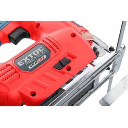 Extol Premium - Sierra de calar inalámbrica con luz LED 2000 mAh 20V