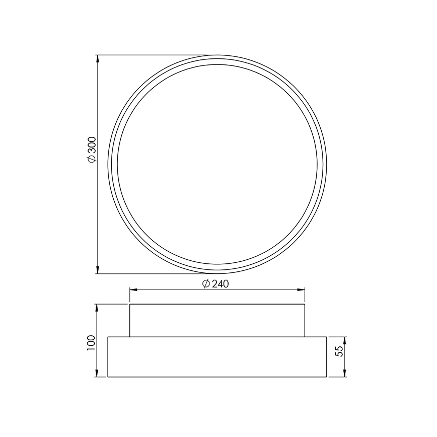Fabas 3229/65/102 - Iluminación técnica HATTON 2xE27/30W/230V IP65