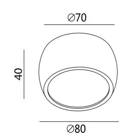 Fabas 3428/71/102 - Foco empotrable LED VASTO/7W/230V