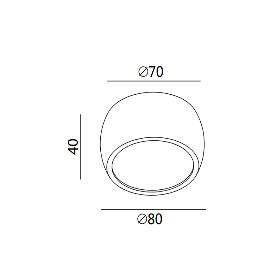 Fabas 3428/71/102 - Foco empotrable LED VASTO/7W/230V