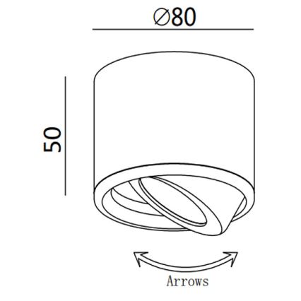 Fabas 3430/71/102 - Foco empotrable LED ANZIO LED/6W/230V