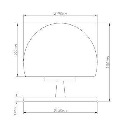 Fabas 3570-30-138 - Lámpara de mesa LED regulable MORGANA 1XG9/3W/230V