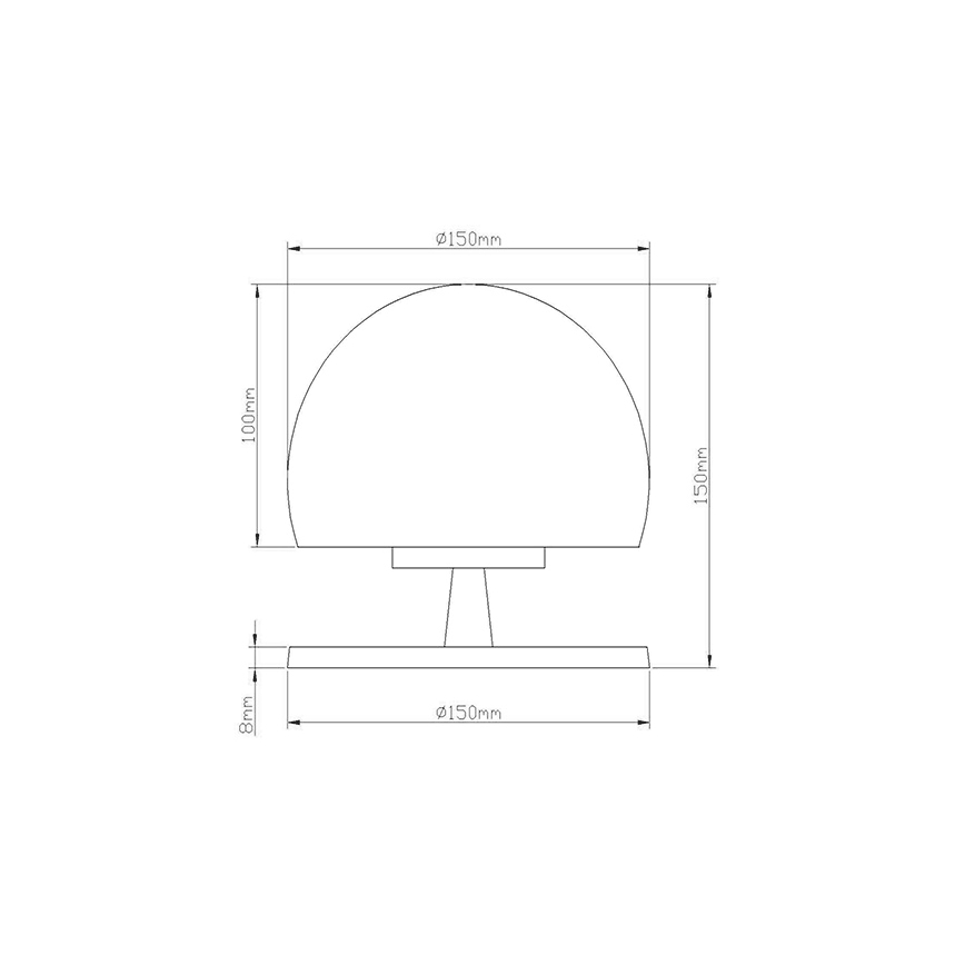 Fabas 3570-30-138 - Lámpara de mesa LED regulable MORGANA 1XG9/3W/230V