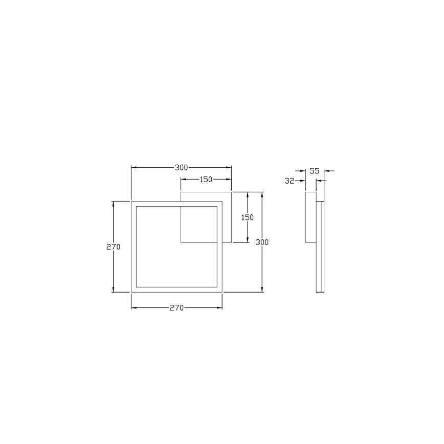 Fabas Luce 3394-23-282 - Plafón LED regulable BARD LED/22W/230V 4000K antracita