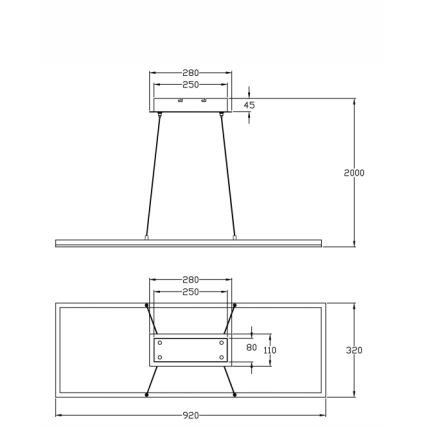 Fabas Luce 3394-43-102 - Lámpara de araña LED regulable BARD LED/52W/230V 4000K blanco