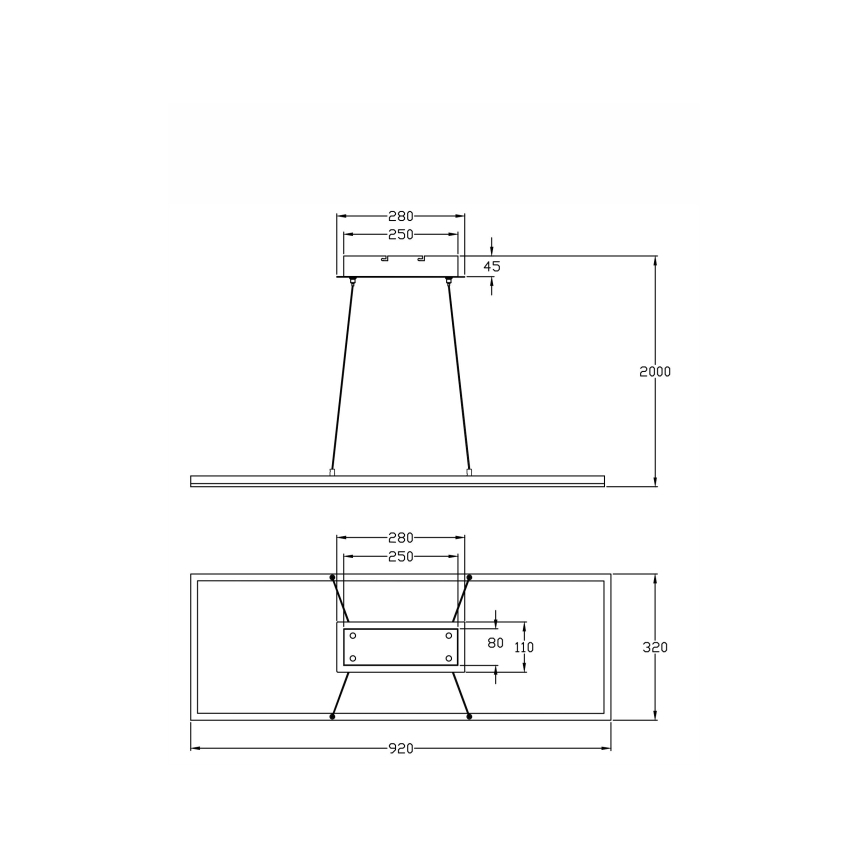 Fabas Luce 3394-43-102 - Lámpara de araña LED regulable BARD LED/52W/230V 4000K blanco