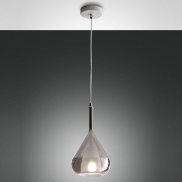 Fabas Luce 3481-40-126 - Lámpara de araña en ristra LILA 1xE27/40W/230V gris