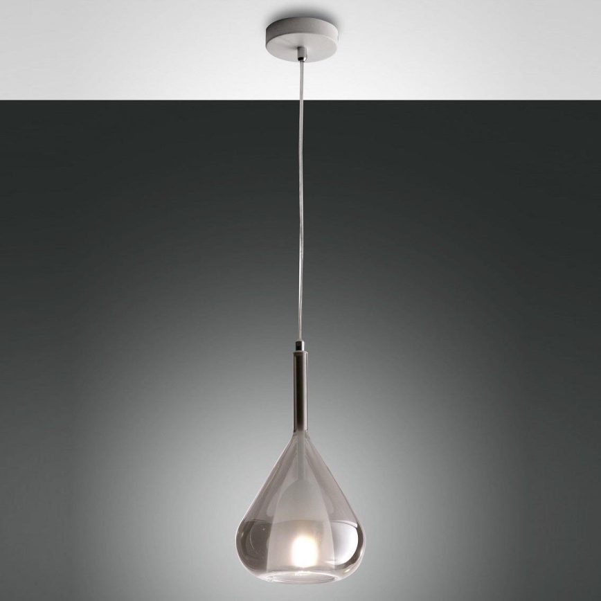 Fabas Luce 3481-40-126 - Lámpara de araña en ristra LILA 1xE27/40W/230V gris