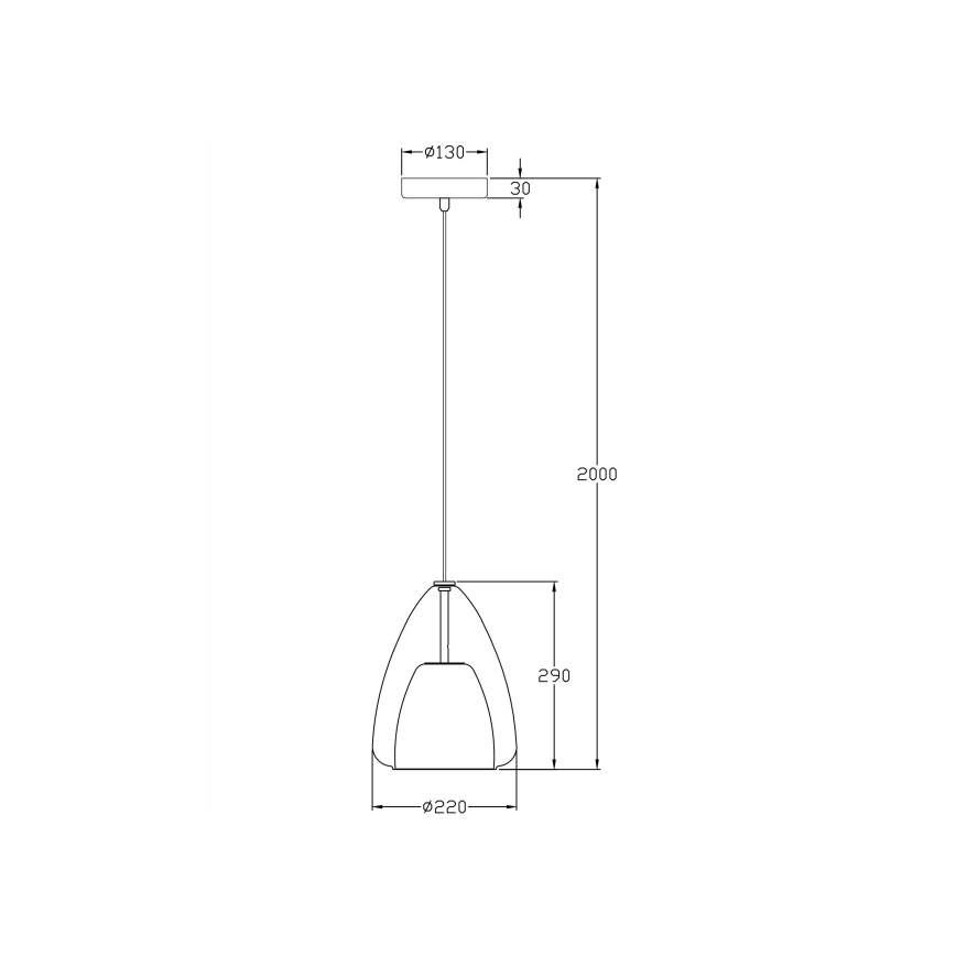 Fabas Luce 3673-40-125 - Lámpara de araña en ristra BRITTON 1xE27/40W/230V dorado