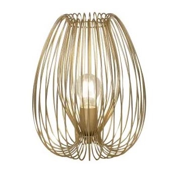 Fabas Luce 3677-34-225 - Lámpara de mesa CAMP 1xE27/40W/230V dorado