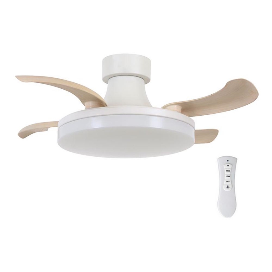 FANAWAY 210664 - Ventilador de techo LED regulable ORBIT LED/25W/230V beige/blanco + mando a distancia