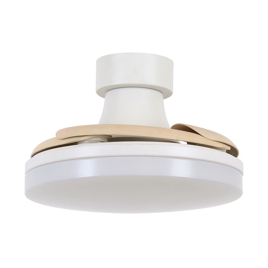 FANAWAY 210664 - Ventilador de techo LED regulable ORBIT LED/25W/230V beige/blanco + mando a distancia