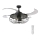 FANAWAY 212920 - Ventilador de techo LED INDUSTRI 3xE27/4W/230V negro + mando a distancia