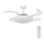 FANAWAY 212980 - Ventilador de techo EVORA 2xE27/15W/230V blanco + mando a distancia
