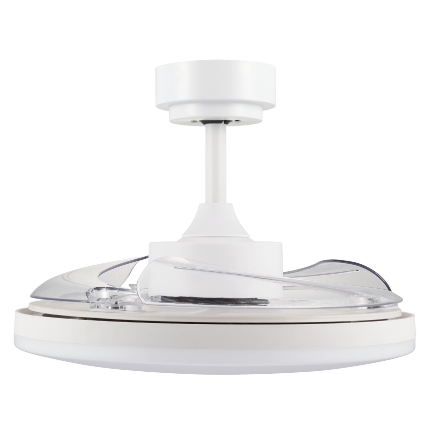 FANAWAY 21612949 - Ventilador de techo LED regulable STROLL LED/30W/230V 2700/3500/5000K diá. 106 cm blanco/transparente + control remoto