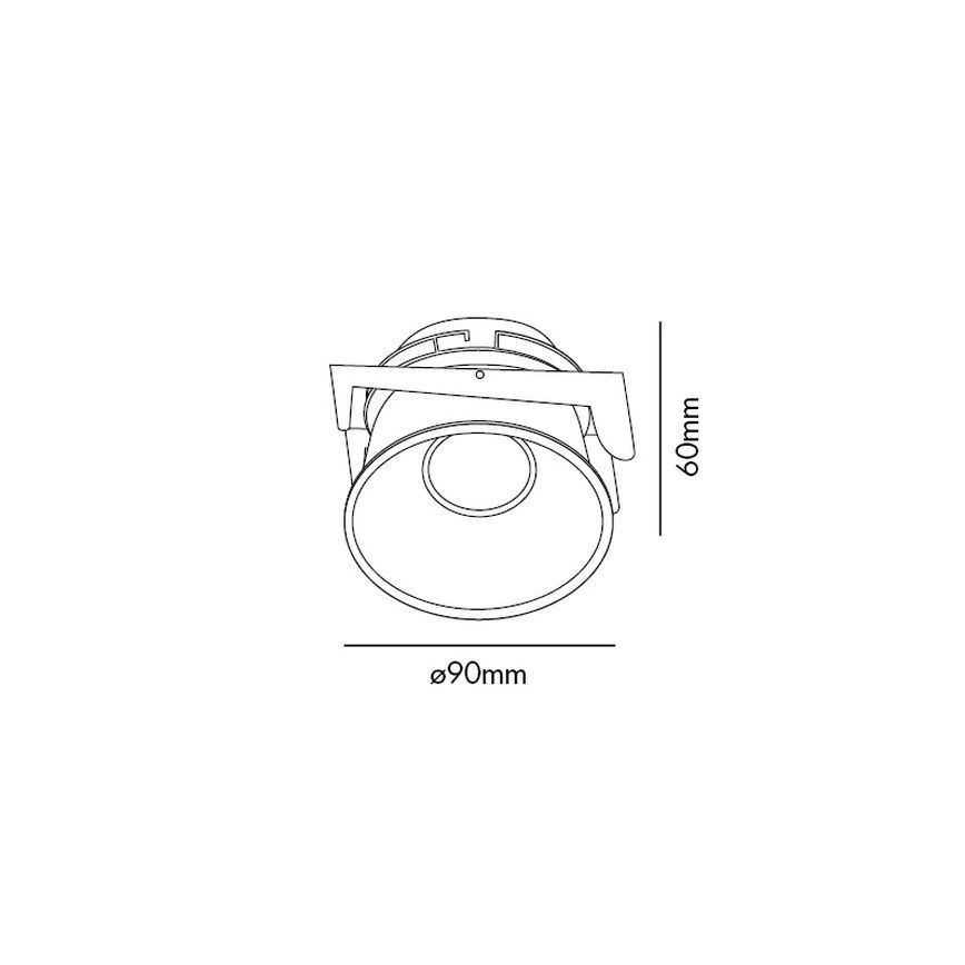 FARO 02200503 - Plafón para baño FRESH 1xGU10/50W/230V IP44