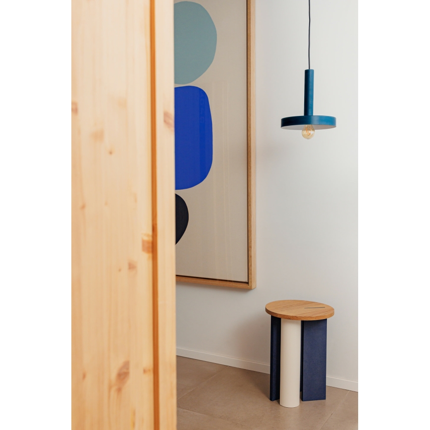 FARO 20169 - Lámpara colgante WHIZ 1xE27/15W/230V azul