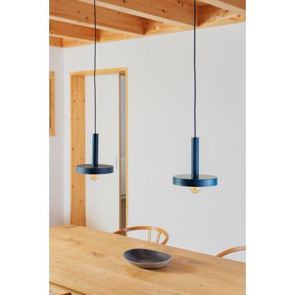 FARO 20169 - Lámpara colgante WHIZ 1xE27/15W/230V azul