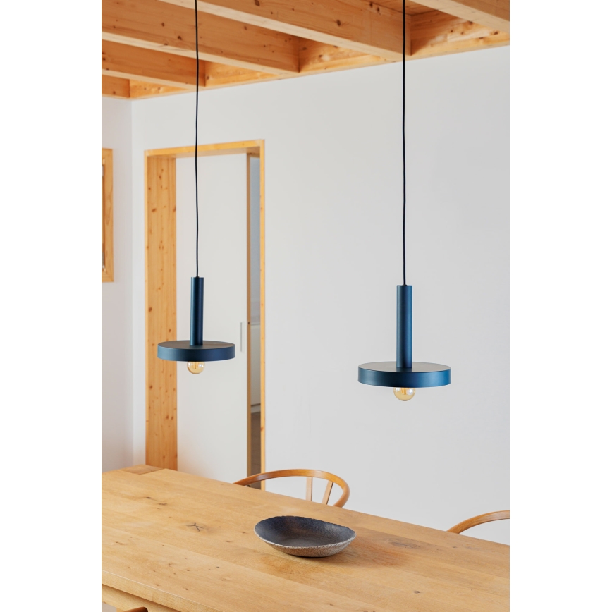 FARO 20169 - Lámpara colgante WHIZ 1xE27/15W/230V azul
