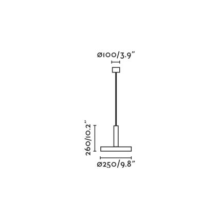 FARO 20169 - Lámpara colgante WHIZ 1xE27/15W/230V azul