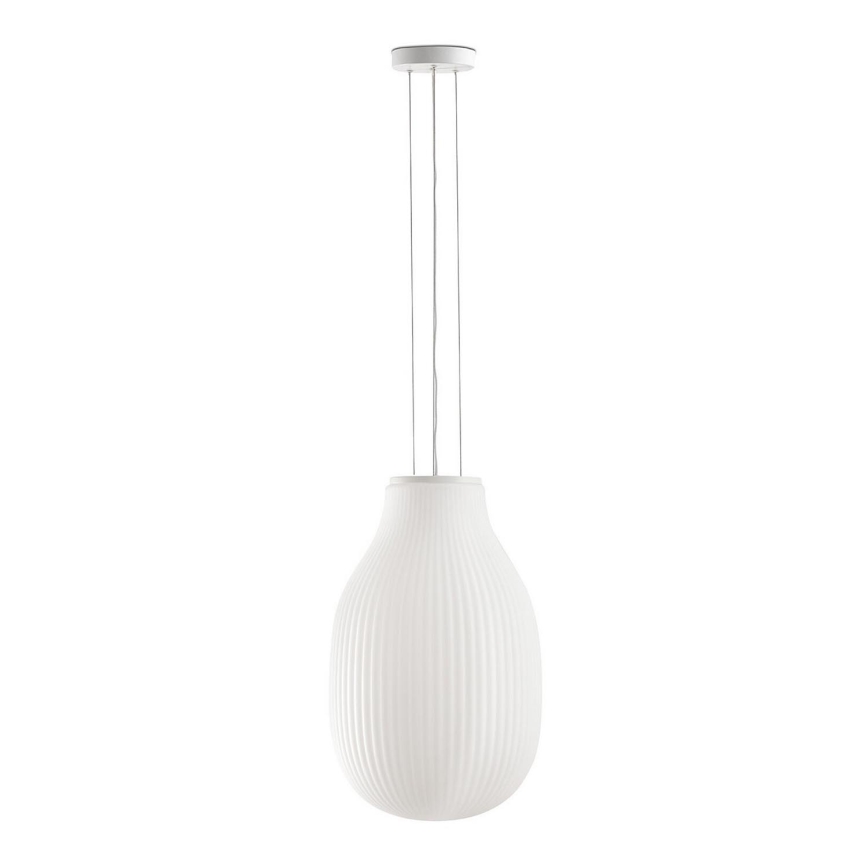 FARO 28300 - Lámpara colgante ISABELLE 1xE27/15W/230V diá. 31 cm blanco